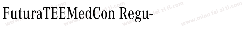 FuturaTEEMedCon Regu字体转换